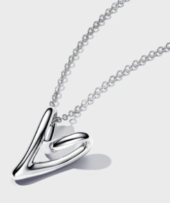 PANDORA Heart Pendant Sterling Silver Necklace