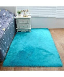 KLNAMAEAAN Modern Fluffy Long Pile Area Rug Non-Slip, Super Soft Decor Contemporary Carpet 60*150 Cm
