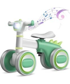 TRASSLE Baby Balance Bike for 1 Years Old Boys Girls, No Pedal Toddler Balance Bike, Adjustable Seat & Headlights Music, 10-36 Months Kids Toy
