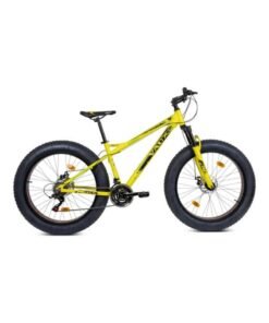 Vaux Joggers Fat Bike || 26 Inch Wheel Size || For Adults || 21 Spped Gear || Adjustable Seat || Aluminum Alloy Frame - Big Tyre || Yellow