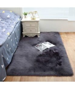 KLNAMAEAAN Modern Fluffy Long Pile Area Rug Non-Slip, Super Soft Decor Contemporary Carpet 150*200 Cm