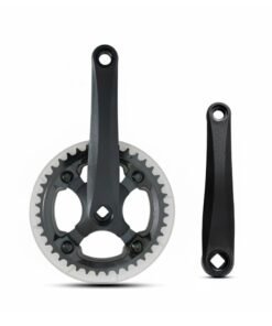 HABROK Store Cotterless Bicycle Chainwheel Crankset 42T – Steel Chainring with 170mm Crank Arm – Compatible with Single Speed Bikes – Durable & Smooth Pedaling Performance