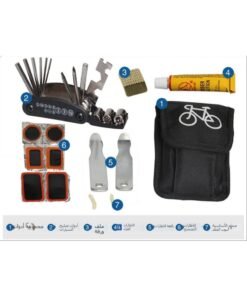 Portable Bicycle Repair Tool Kit – Multi-Function Bike Maintenance Set for Mountain & Road Bikes – Tire Patch, Hex Wrench, Chain Tool – Cycling Gear Essential