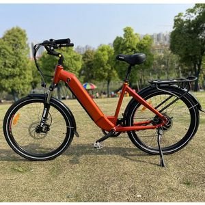 26inch Adult Ladies Step Through E Bike Urban City 48V 500W Disc Brake Electric Bicycle