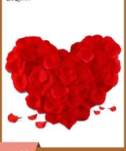 LIVQORA 1000 Pcs Artficial Rose Petals for Wedding Flowers Home Party Romantic Night Anniversary Valentine's Day, Red