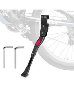 1PCS Adjustable Aluminum Alloy Bike Kickstand Universal Side Rear Bracket for 24-29 Inch Mountain Bikes, Road Bikes, Adult & Kids Bicycles Non-Slip Stable Easy to Install