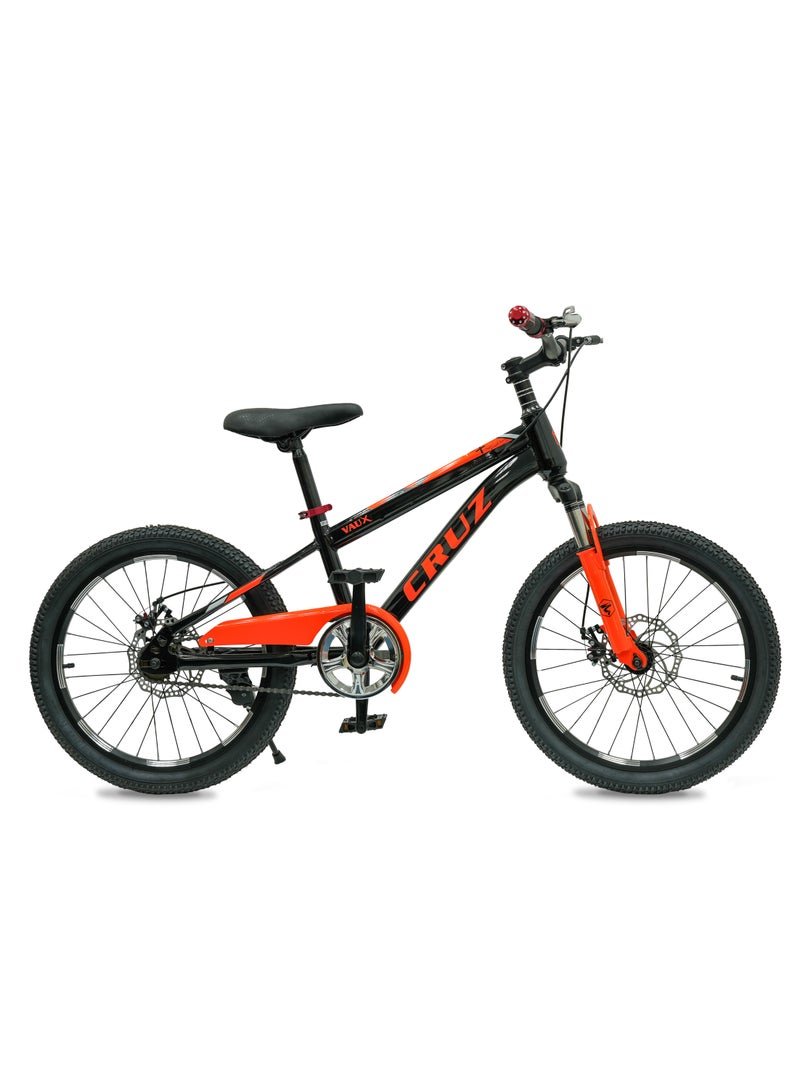 Vaux Cruz Mountain Bike || 20 Inch Wheel Size || For Kids || Adjusatble Seat || Orange