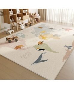 keke Foldable, Machine Washable Floor Mat  for Living Room, Bedroom, Bedside, Sofa, and Coffee Table Areas 200X300Cm