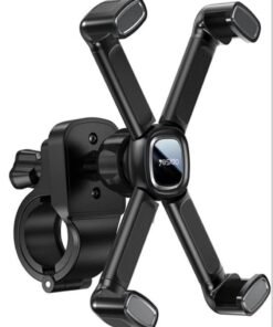 C191 Universal Bicycle Handlebar Phone Holder Rack 360-degree Rotatable Motorcycle Scooter Smartphone X-shape Stand Cycling Accessories