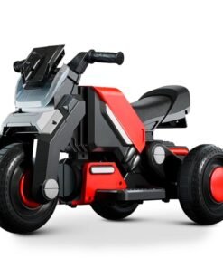 Kidsmate Hyrider 6V Electric Kids Bike with Rechargeable 6.5 Ah Battery Inbuilt Imported Motor Drive | Music Player, Front LED Light & Foot Accelerator Pedal Bike for Ages 1-4 Years