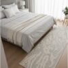 Noon East Carpet Rug Plaza Ripple Design Grey | Size - 60x230 cm - 2x7.5 ft |Ideal for Bedrooms, bedside runner , Hallways & Corridors , Entryways and Walk-in Closets