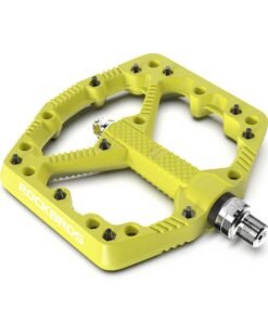 ROCKBROS Mountain Bike Pedals Flat MTB Pedals Nylon Fiber Bicycle Platform Pedals for Road Mountain BMX MTB Bikes Green