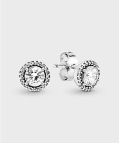 PANDORA Round Sparkle Stud Earrings