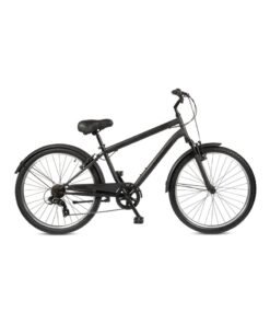 SPINN Uptown Men's City Bike - 26 Inch, 7 Speed, Matte Black