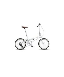 Dahon Boardwalk D8 20" White Folding Bike | 8-Speed Shimano Drivetrain, 4130 Cro-Mo Steel Frame | 20" Wheels, V-Brakes, 12.3kg Weight