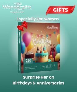 Wondergifts Happy Birthday Gift Box | Choose from Spa, Gourmet, and Adventure Experiences | Birthday Gif  For Women | Valentine's Day Gift For Her