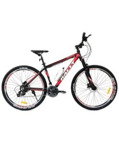 RALLY BICYCLE 29-Inch Mountain Bicycle | 29-Inch Wheel Size | Aluminum Frame | 24-Speed Gears | Hydraulic Disc Brakes | Front Suspension | Red Color