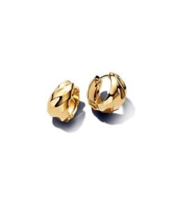 PANDORA Rippled Hoop Earrings