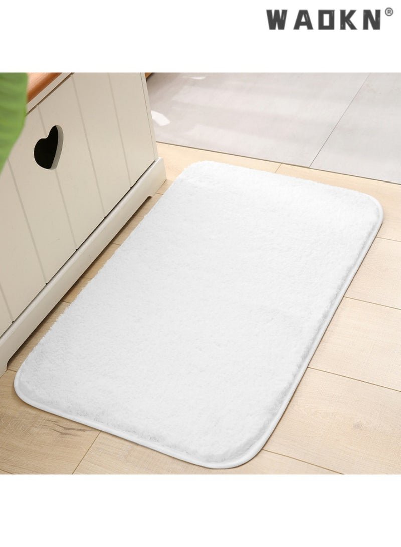 WAOKN Bathroom Rug Mat, Extra Soft and Absorbent Bath Rugs, Washable Non-Slip Carpet Mat for Bathroom Floor, Tub, Shower Room, 32"x20"