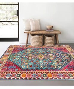 NKX Ethnic Style Living Room Carpet imitation Cashmere with Dot Plastic Bottom 200X300cm Style-5