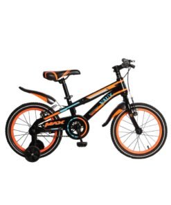 Vaux Max Kids Road Bike || 16 Inch Wheel Size || For Boys Girls|| Adjustable Seat || 16 Inch Training Wheels - Orange