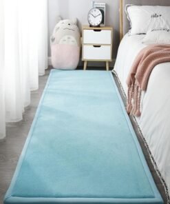 LIMOS Large Area Rugs Play Mat 2cm Thick Soft Coral Velvet Washable Bedroom carpets Anti Slip Fluffy Rug