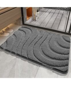 skjvxt Bathroom floor mats strong water absorption quick drying anti-fall non-slip mats