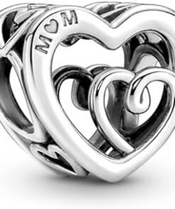 Entwined Infinite Hearts Charm