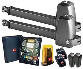 BFT Athos AC A Swing Gate Opener Kit, Automated Gate Motor System with Remote Controls and Control Unit, Residential and Commercial Use