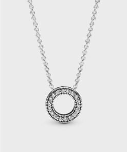 Pandora Logo Pavè© Circle Collier Necklace