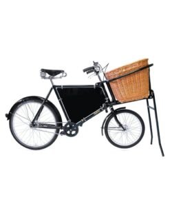 Pashley Delibike Unisex Utility Bicycle, Black — Handmade in England, Reynolds 531 Steel Frame, Sturmey‑Archer 3‑Speed Internal Hub, Brooks B17 Saddle, Integrated Rear Rack, Full Chainguard, Front Basket, LED Lights, Kickstand