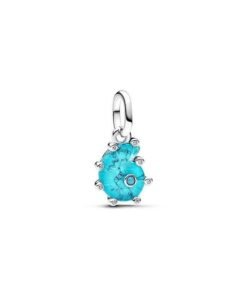PANDORA Blue Murano Glass Sea Snail Dangle Charm