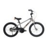 RoyalBaby 18" Kids Bike EZ Freestyle Lightweight Beginner Balance-to-Pedal Bicycle for Boys & Girls Ages 59, Tool-Free Assembly, Sporty Metallic Design Grey (RB18-30-GRY)