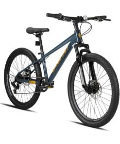 Spartan Maverick Mountain Bike | 24 Inch Wheel Size | 7 Speed Shimano Gears | Dark Blue Color
