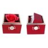Home Smart 360° Rotating Jewelry Box with Rose - Beautiful Gift for Wife, Girl Friend, Mother and Sisters on Birthday, Valantine Days, Anniversary, Eid or Special Occasions