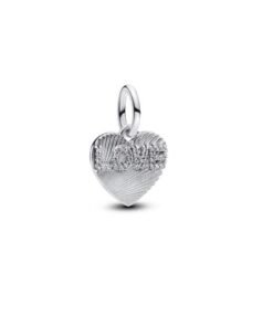 PANDORA Engravable Love Heart Dangle Charm