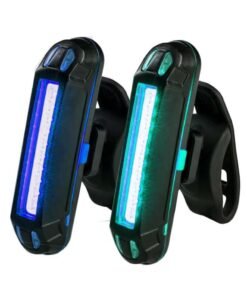Bike Rear Light,USB Rechargeable LED Safety Lights for Bicycle Taillights,Ultra Bright Waterproof Cycling Tail Light,Red/Green/Blue 7 Light Modes Fits on Any Road Bike 2pack
