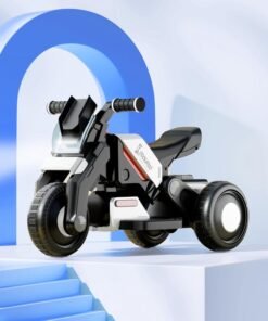 Cockatoo 1E-Cruise Rechargeable Electric Kids Bike, Kids Scooter Bike for 1 to 5 Years Boy Powered by 6V & 4.5 AH Battery for 4.5 Hr to 6Hr Ride, with Bluetooth Music & Other Safety Feature.