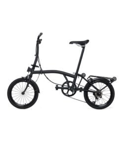 BIKE'S BIKE’S SE Unisex Folding Bicycle, Graphite Black — Lightweight Aluminium Frame, 16" Wheels, Padded Ergonomic Saddle, Front & Rear V‑Brakes, Adjustable Handlebar & Seat Height, Integrated Kickstand, Foldable Pedals, Quick‑Release Wheel System, Space‑Saving Folded Design