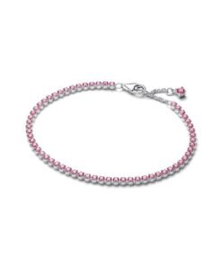 PANDORA Pink Small Tennis Bracelet