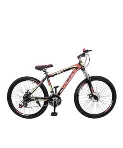 Shard BIKE Mountain Bike 26 inch| 21 Speed |Sturdy Carbon Steel Frame Bike| Fronk Fork Suspension System | For Men and Women| (black/red, 26)