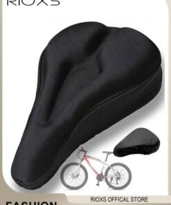 RIOXS Bicycle Seat Cover Outdoor Riding Equipment Super Soft Gel Bike Seat Cover Thickened Bicycle Seat Cushion with Waterproof Dust Cover