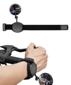 GROIC Cycling Rear View Mirror, 360° Rotatable Adjustable Mountain Road Bicycle Cycling Wrist Band Rear View Mirror, Safe Rearview Mirror, HD, Blast-Resistant Bike Mirror Safe Rearview Mirror