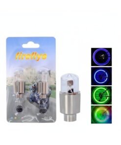 Bicycle Electric Vehicle Valve Light Round Head Colorful Light Fire Wheel Vibration Sensor Tire Lamp
