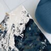 DANUBE HOME Harmony Modern Distressed Rug | Washable Modern Rugs Style | Polypropylene + Polyester Area Rug Floor Covering | Indoor Carpet For Living Room Dining Bedroom 240X340cm-Blue