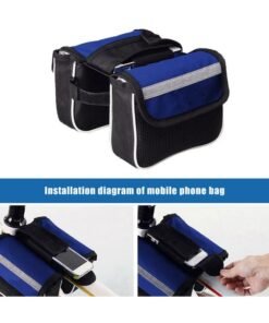 Bicycle Outdoor Multifunction Front Beam Bag Bike Sundries Storage Bag