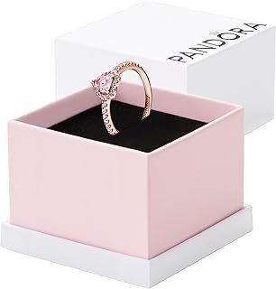 Sparkling Pink Elevated Heart Ring - Rose Gold Ring for Women - Layering or Stackable Ring - Gift for Her - 14k Rose Gold-Plated Rose with Cubic Zirconia