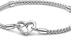Women's Charm Bracelet 925 Silver Rivet Chain 592453C00