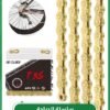 GROIC Bike Chain 9 Speed 116 Links Half Hollow Lightweight Sports Bicycle Chains with Reserve Missing Link for Road Bike/MTB/BMX