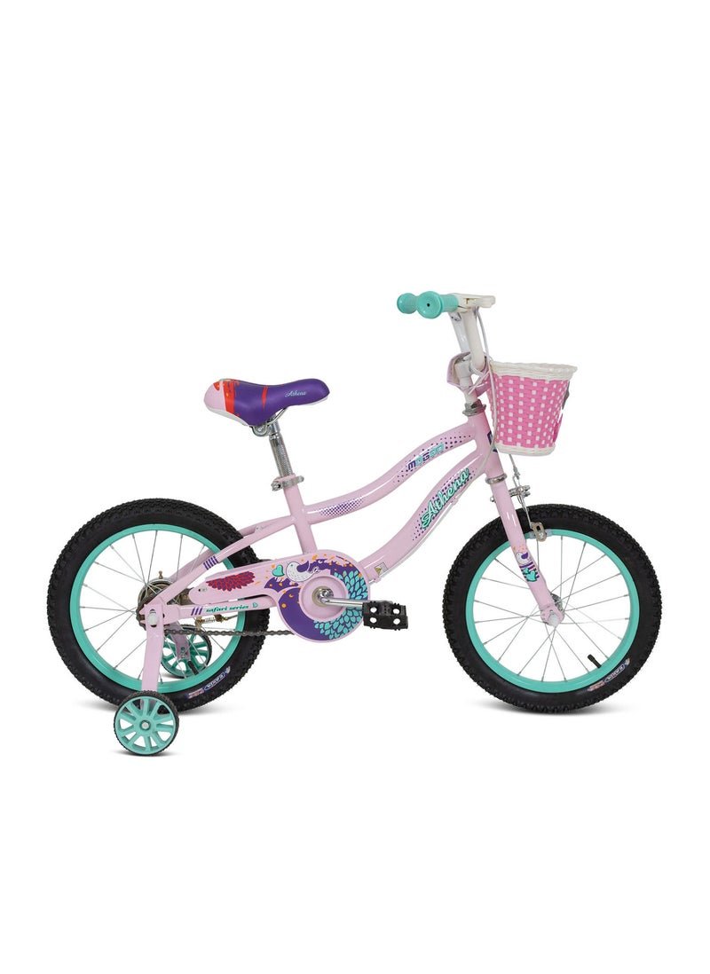 MOGOO Athena Balance 16 Inch Kids Bike | 16-Inch Wheel Size | Adjustable Seat | Light Pink Color